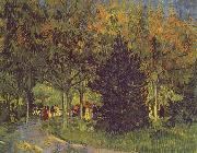 Vincent Van Gogh Allee im Park painting